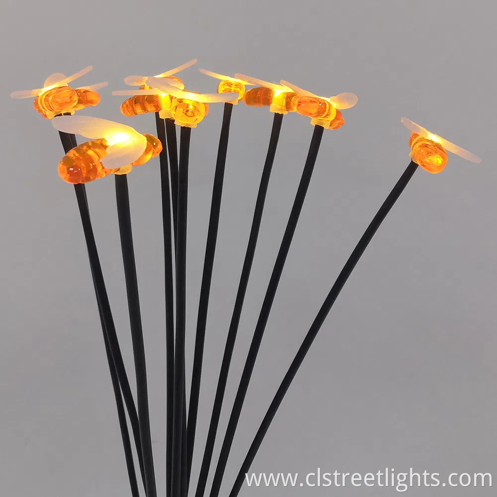 Yichen 10PCS Bee Waterproof Solar LED Garden Lawn Light